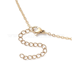 Colliers faits à la main en forme de feuille avec pendentif en perles de verre et chaîne en laiton pour femmes&nbsp;NJEW-MZ00127-02
