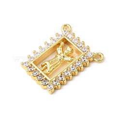 Religion Messing Micro Pave Zirkonia Anhänger&nbsp;KK-E799-02C-G