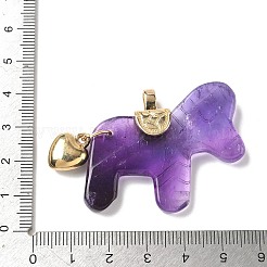 Резные подвески из натурального аметиста&nbsp;G-C274-02I