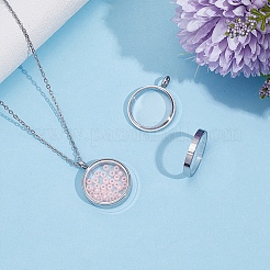 2 шт. подвеска-медальон из нержавеющей стали 304&nbsp;STAS-ME0002-83B-P