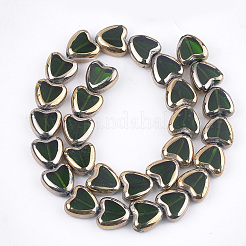 Стеклянные бусины с гальваническим покрытием &nbsp;EGLA-S188-09B