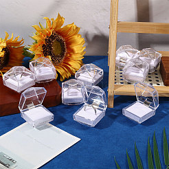 Transparente Ringaufbewahrungsboxen aus Acryl&nbsp;FIND-WH0420-122A