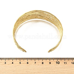 Браслеты-манжеты из нержавеющей стали 304 для женщин&nbsp;BJEW-M103-01B-G