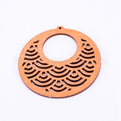 Pendentifs  gros en bois&nbsp;WOOD-WH0106-06