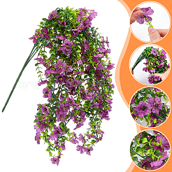 4 vigne violette artificielle en plastique pour décoration de mariage&nbsp;DIY-WR0005-32F