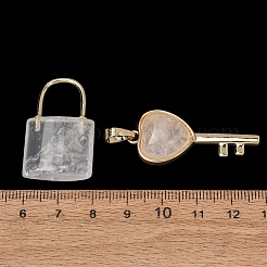 Colgantes con cuentas de cristal de cuarzo natural&nbsp;GG-CBA9389-04R