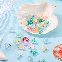 50pcs transparente Glasanhänger&nbsp;PALLOY-TAC0277
