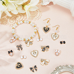 20шт 10 стиля подвески из сплава с эмалью&nbsp;ENAM-SC0006-09