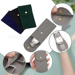 4 шт. 4 стиля прямоугольный бархатный чехол для хранения часов&nbsp;ABAG-AR0001-04