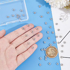 50 шт. бусины из нержавеющей стали марки 304&nbsp;STAS-UN0059-85