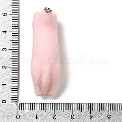 Кулоны из флокированной смолы&nbsp;LS-RESI-E059-01C