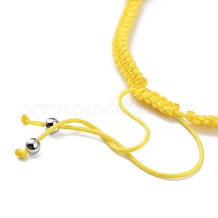 Регулируемые браслеты из бисера с нейлоновой нитью&nbsp;BJEW-JB05959