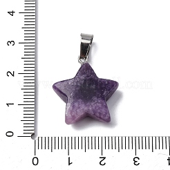 Подвески из натурального лепидолита&nbsp;G-B127-12P-07-A