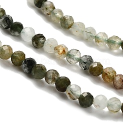 Нити бусин из натурального зеленого рутилированного кварца&nbsp;LS-G-RM2025-A14-3mm-B