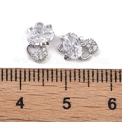 Pendentifs en laiton zircon cubique transparent&nbsp;KK-K351-31P