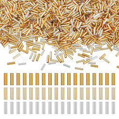 3300 Stück 3 Farben plattierte Glasperlen&nbsp;SEED-TA0001-56