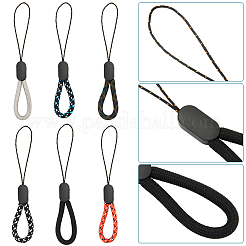 30 pz 6 cinturini in nylon per cellulari colorati&nbsp;AJEW-GF0009-02