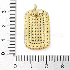 Покрытие стойки латунь микропаве прозрачные подвески из кубического циркония&nbsp;KK-C047-05G