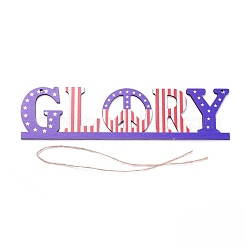 Доска плотности деревянная стена украшение дверная табличка подвески&nbsp;HJEW-C004-20