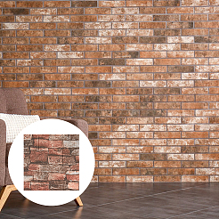Xpe пена 3d антиколлизионные наклейки на стену наклейки с рисунком кирпича&nbsp;DIY-WH0591-086B