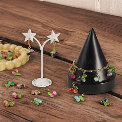 28 шт. 7-х цветные подвески из стекла с эффектом потрескивания при запекании&nbsp;PALLOY-TAC0185