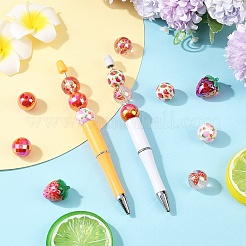 15шт 7 стиля прозрачные акриловые бусины&nbsp;TACR-YW0003-31