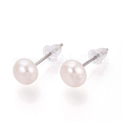 Orecchini di perle naturali&nbsp;EJEW-R133-06A