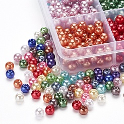 1200 шт.15 цвета акриловые бусины из искусственного жемчуга&nbsp;OACR-YW0001-12