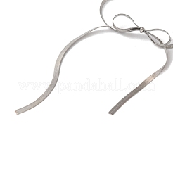 Браслеты из сплава со змеиной цепочкой и бантом&nbsp;AJEW-G059-04P