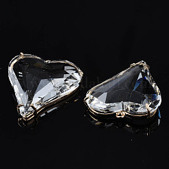 Прозрачные стеклянные подвески&nbsp;LS-GLAA-Q088-022