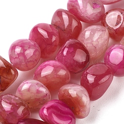 Chapelets de perles d'agate naturelle&nbsp;G-L560-L