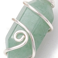 Остроконечные подвески из медной проволоки с натуральным смешанным камнем&nbsp;PALLOY-JF02677-02