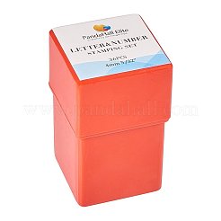 Schmuckherstellung Werkzeug Brief und Zahl Stempel Brief a bis z und neun Zahlen Siegelmarken Set 36-teilig schwarz&nbsp;AJEW-PH0002-01