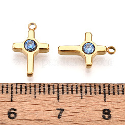 Ионное покрытие (ip) 304 нержавеющая сталь микропаве кубический цирконий подвески&nbsp;STAS-N110-01F-G