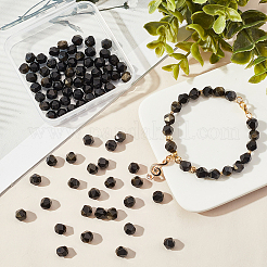 2 нити натуральных золотисто-блестящих бусин обсидиана&nbsp;G-OC0002-67