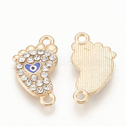 Connecteurs de liens en alliage de strass pour bijoux&nbsp;LS-ALRI-Q235-003G