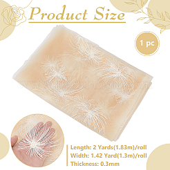 2 Yard Polyester-Gaze-Stoff mit Feuerwerksmuster&nbsp;DIY-WH0308-944C