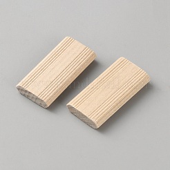Gerillte Passstifte aus Holz&nbsp;AJEW-WH0596-357B