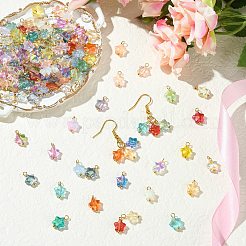 150шт 25 цвета стеклянные подвески&nbsp;PALLOY-CJ00076