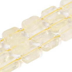 Нити из натуральных бусин лимонного кварца (обработанных нагреванием)&nbsp;G-C098-A27-01