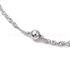 Браслеты из нержавеющей стали 304 с панцирными цепями&nbsp;BJEW-JB11506