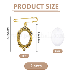 4шт железная брошь&nbsp;JEWB-FH00032