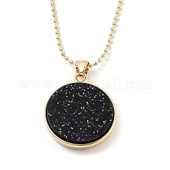 Collane del pendente del rhinestone della lega&nbsp;NJEW-H306-A11-G