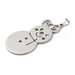 Pendentifs en acier inoxydable 304 sur le thème de Noël&nbsp;STAS-Q005-01P-05