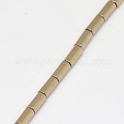 Electroplate non magnetici ematite sintetico fili di perline&nbsp;G-J166-4x2mm-03