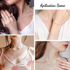 Kit para hacer pulseras y collares con cadenas de satélite con cuentas de estrella&nbsp;DIY-CA0005-09