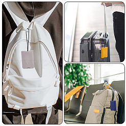 8 шт. 8-х цветная выдвижная багажная бирка из искусственной кожи со шнурком&nbsp;AJEW-CL0001-90