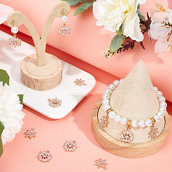 12шт 2 стиля латунные микропаве прозрачные кубические подвески из циркония&nbsp;KK-BBC0005-71