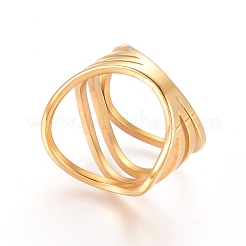 Кольца для пальцев из нержавеющей стали 304 унисекс&nbsp;X-RJEW-L091-09-G-17mm