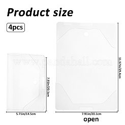 Couverture de livre en PVC transparent&nbsp;OFST-WH0004-105B